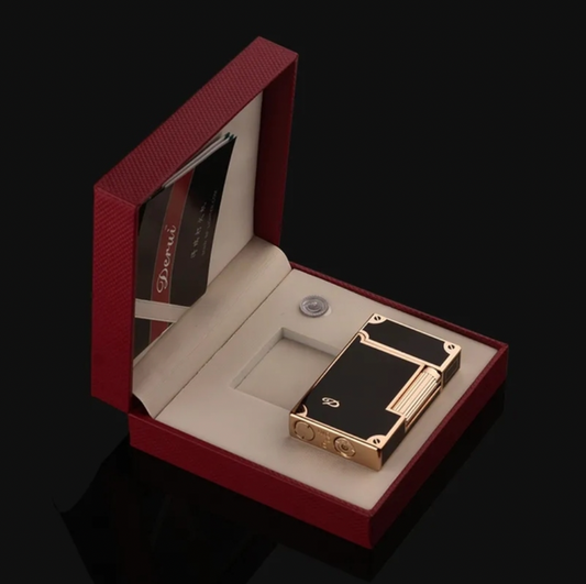 Elegant SteelTone SideSlide Black - The Genuine Loud Lighter Gift Box